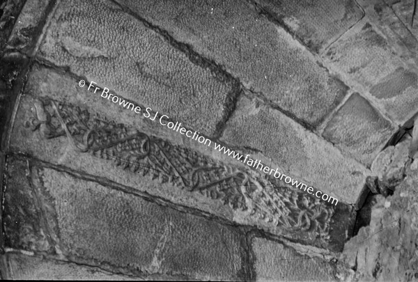 CARRICK CASTLE  CARVING ON KEYSTONE